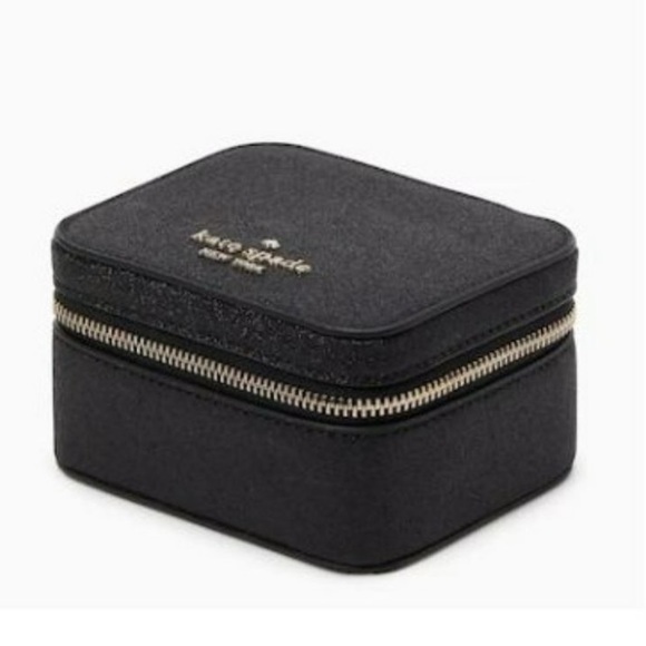 NWT Kate Spade Boxed Portable Travel Jewelry Holder Case Black - Picture 3 of 8